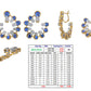 Color Gemstone Natural Colombian Diamond Earring - JN030609-ER49