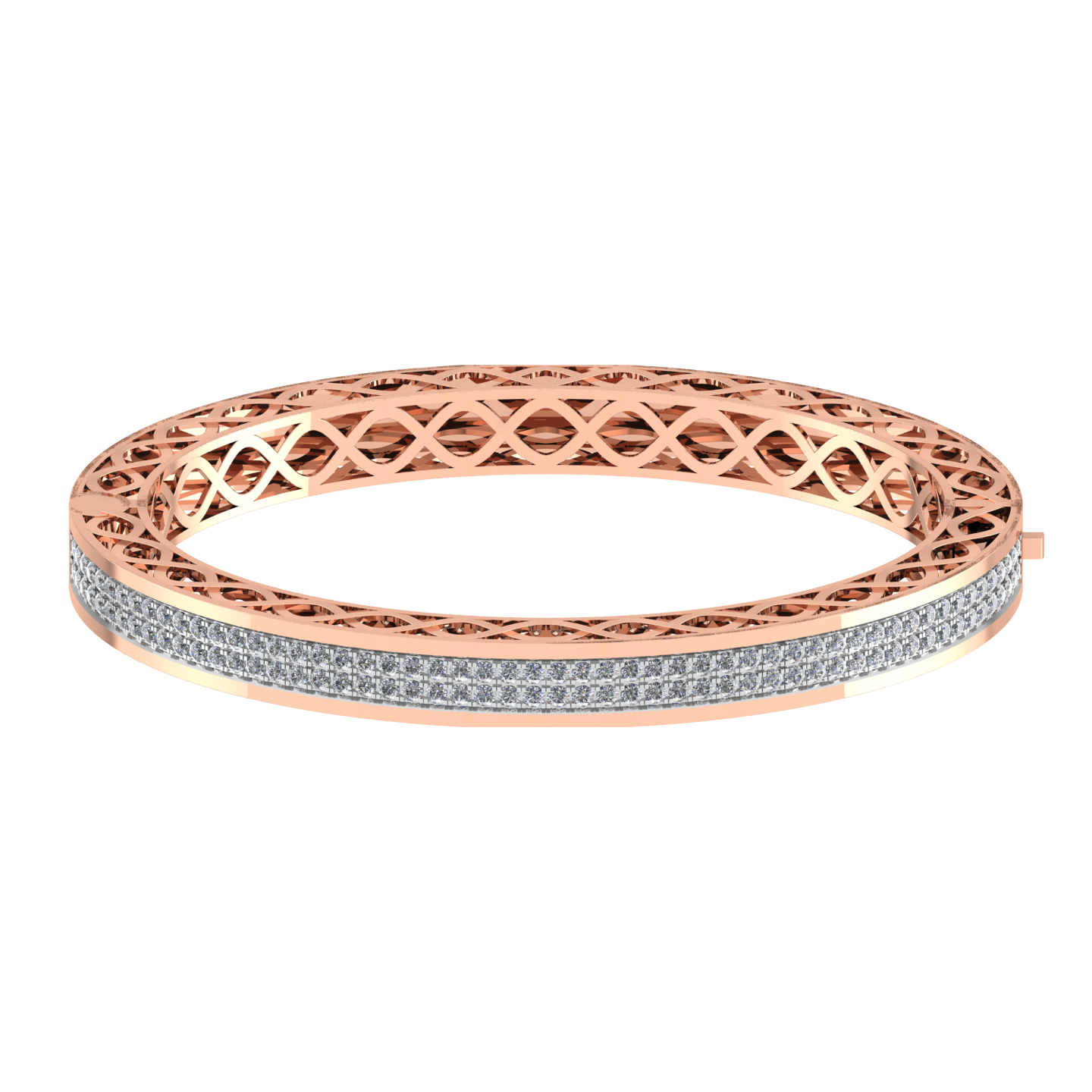 Elegant 18k Gold Diamond  Bracelet - JN030609-BR50