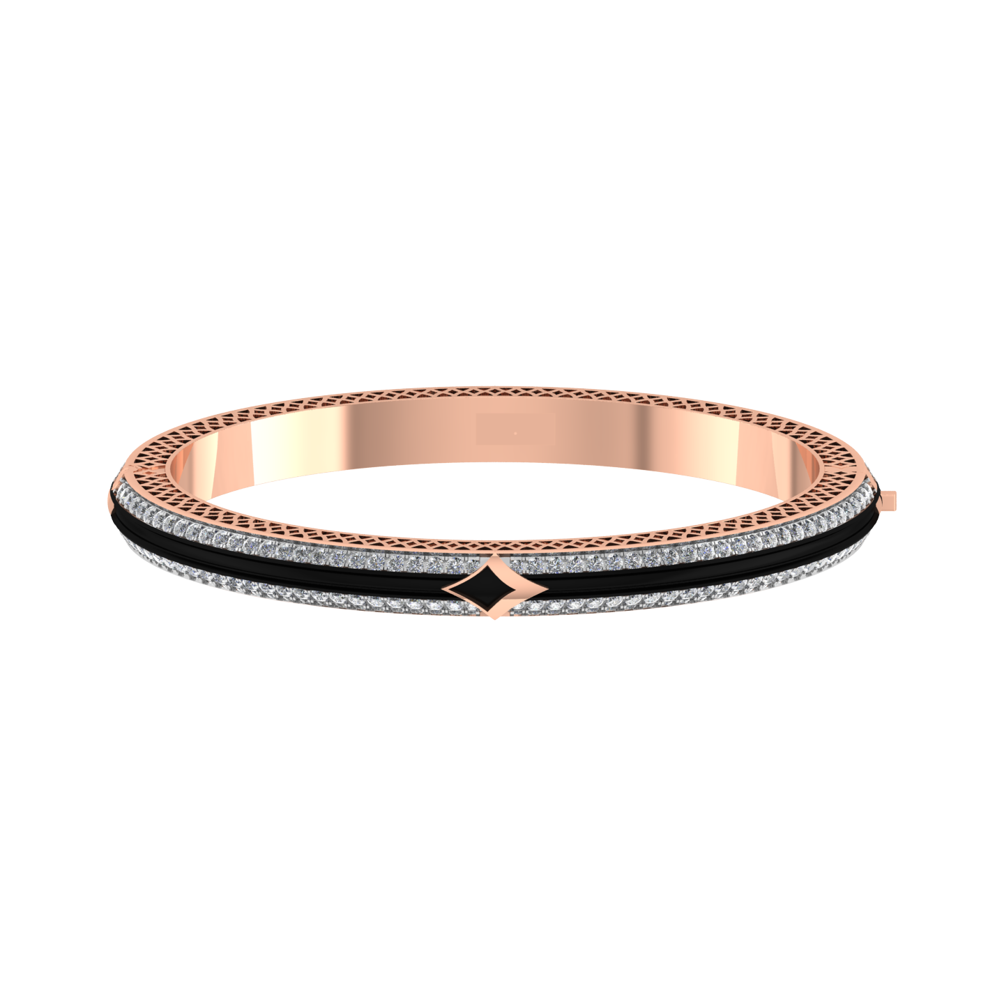 Luxury Elegant 18k Gold Diamond  Bracelet - JN030609-BR52