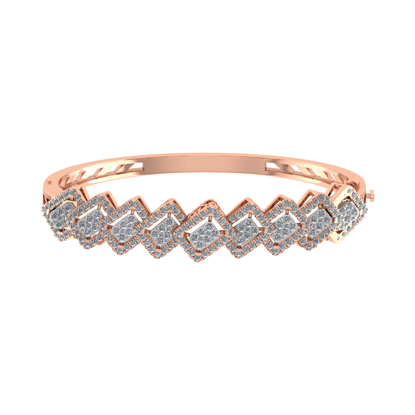 Luxury 18k Gold Real Natural Hot Selling Diamond  Bracelet JN030609-BR2