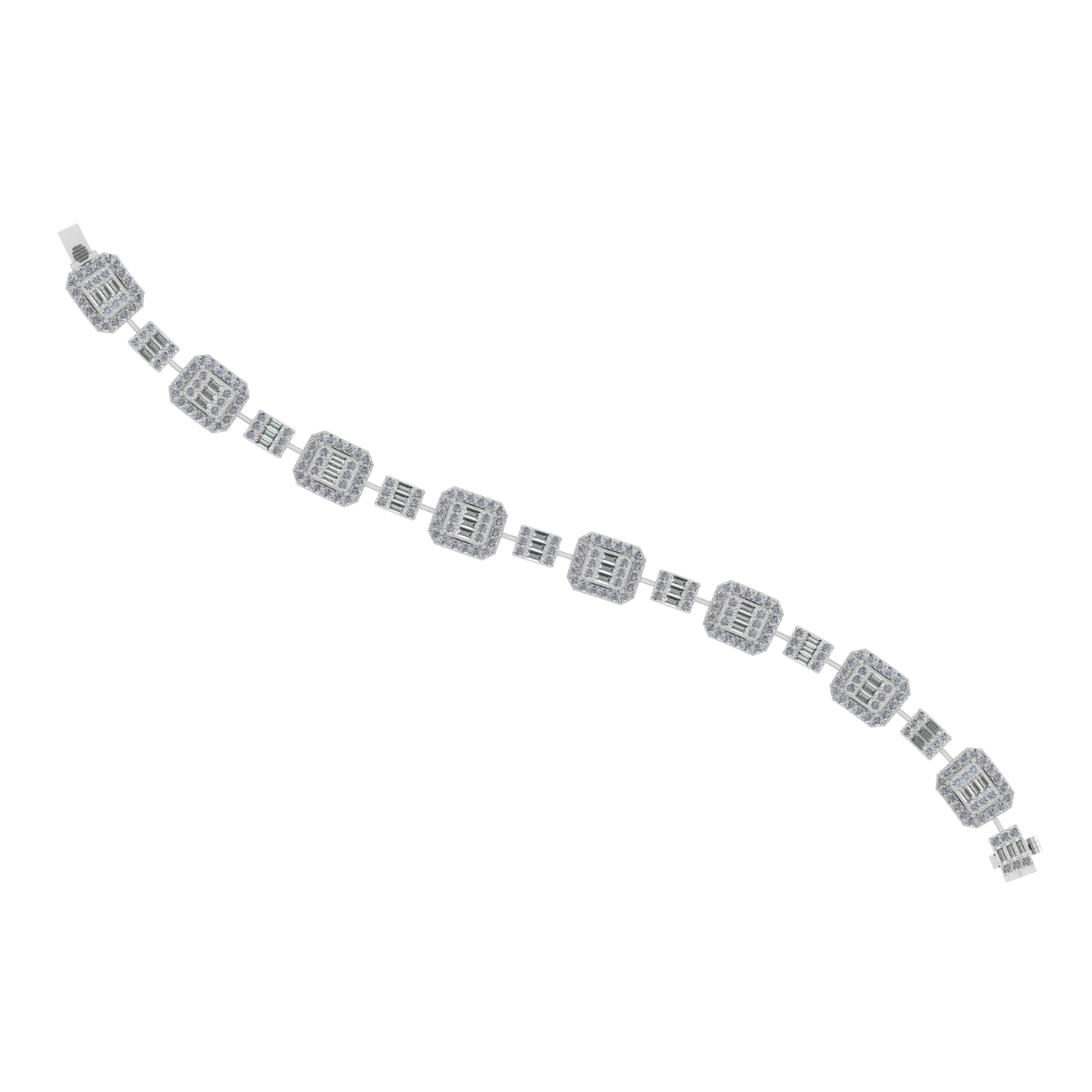 Luxury 18k Gold Real Natural Hot Selling Diamond  Bracelet - JN030609-BR3