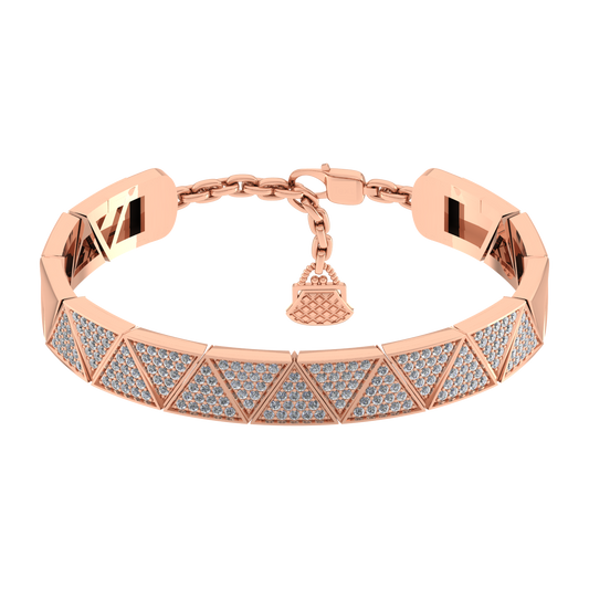 Luxury 18k Gold Diamond  Bracelet - JN030609-BR22