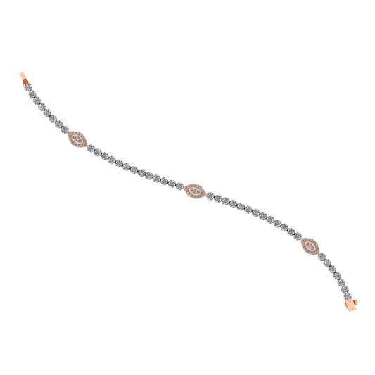 Luxury 18k Gold Diamond  Bracelet - JN030609-BR23