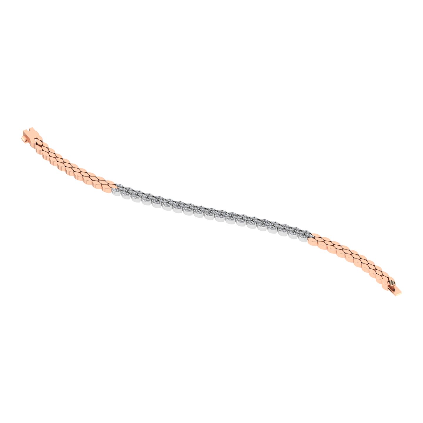 Luxury 18k Gold Diamond  Bracelet - JN030609-BR26