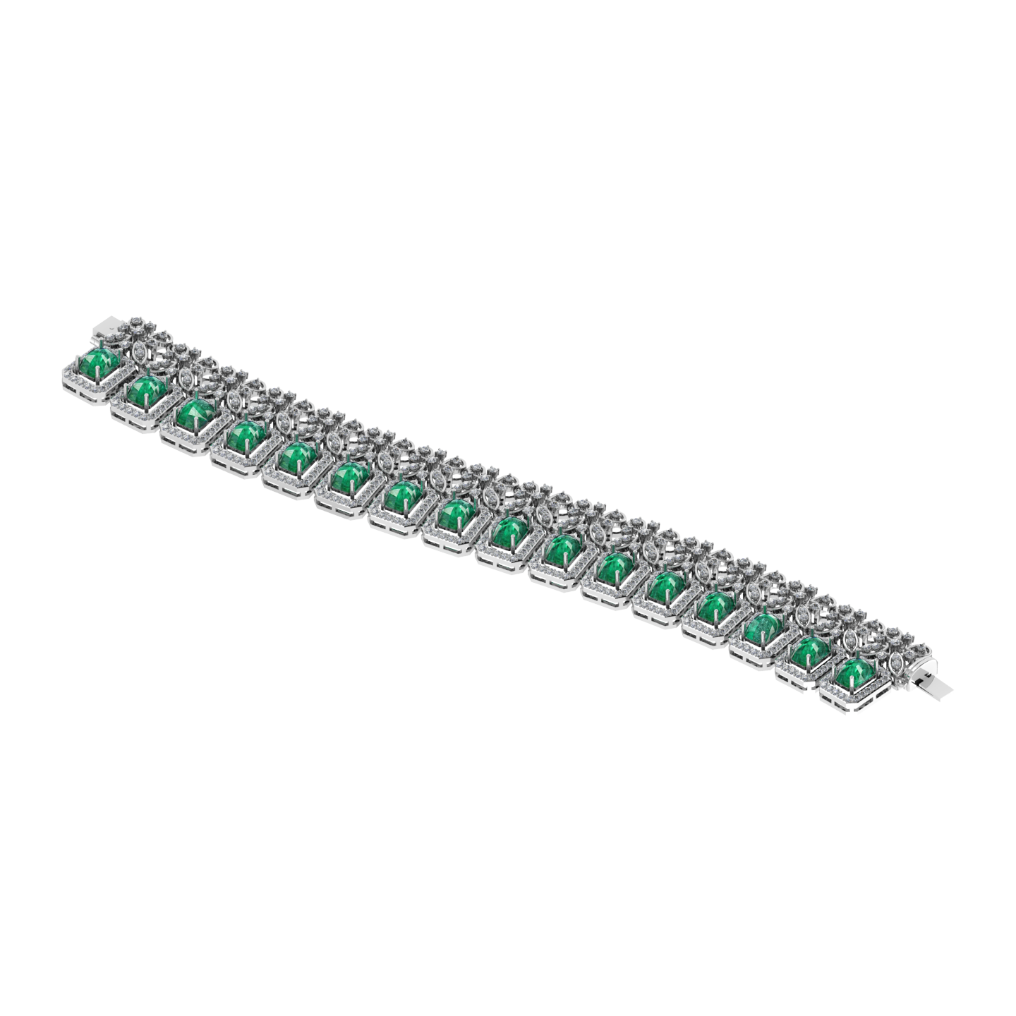 Luxury 18k Gold Diamond  Bracelet - JN030609-BR41