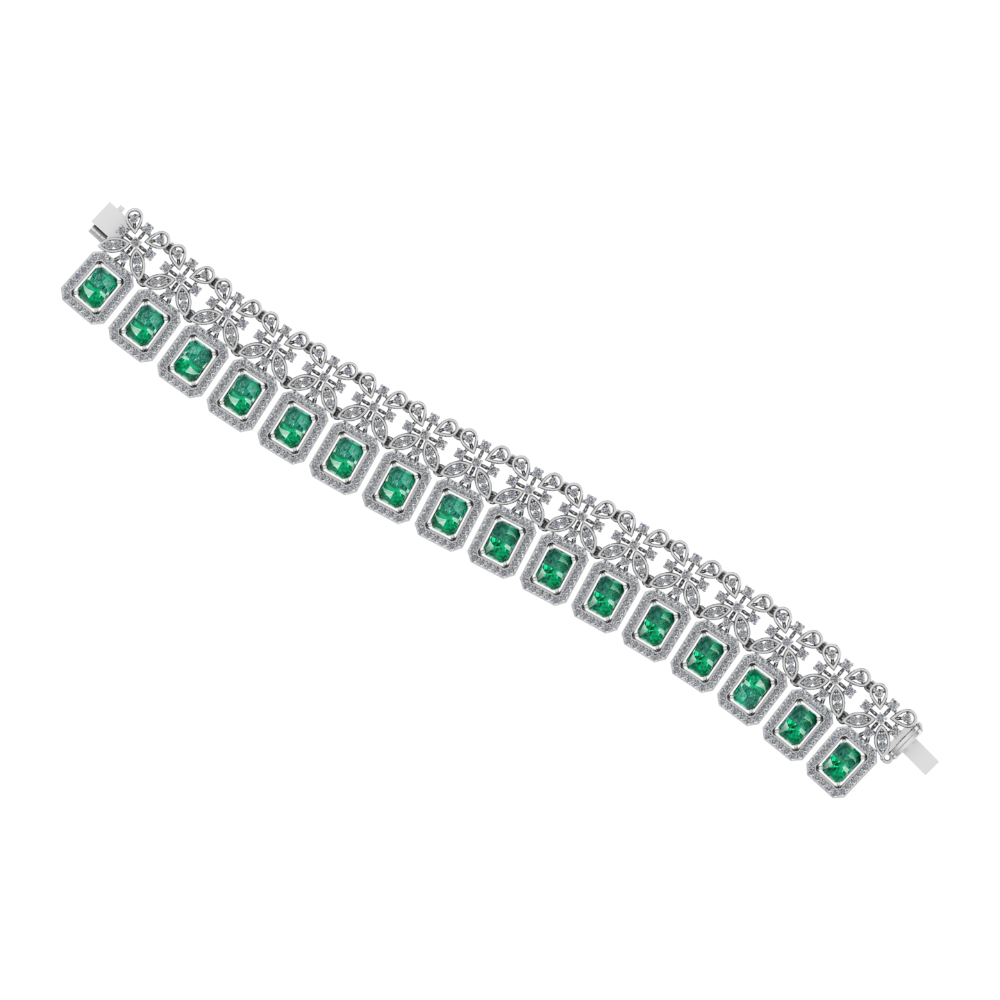 Luxury 18k Gold Diamond  Bracelet - JN030609-BR41