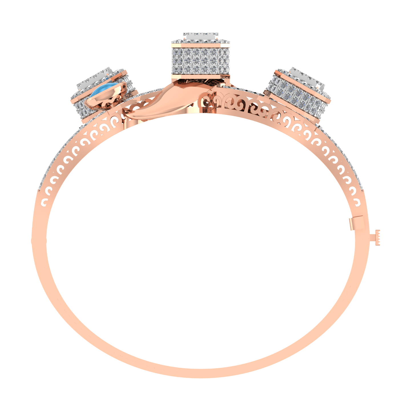 Luxury 18k Gold Diamond  Bracelet - JN030609-BR53