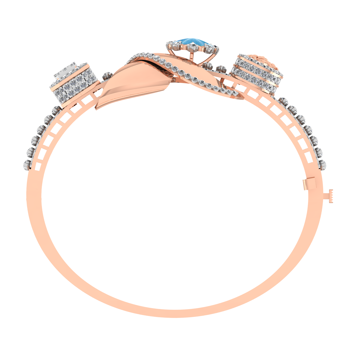 Elegant 18k Gold Diamond  Bracelet - JN030609-BR54