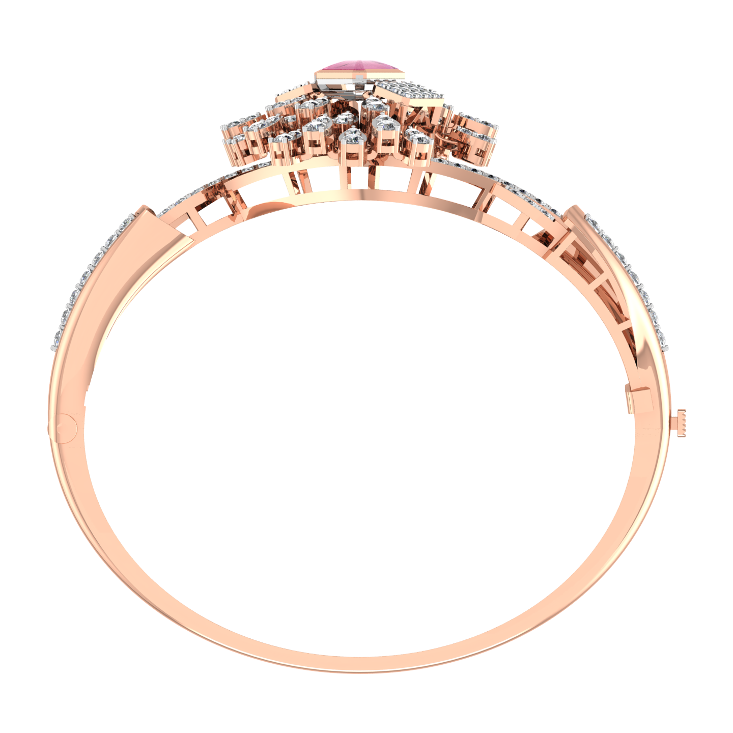 Luxury 18k Gold Diamond  Bracelet - JN030609-BR45