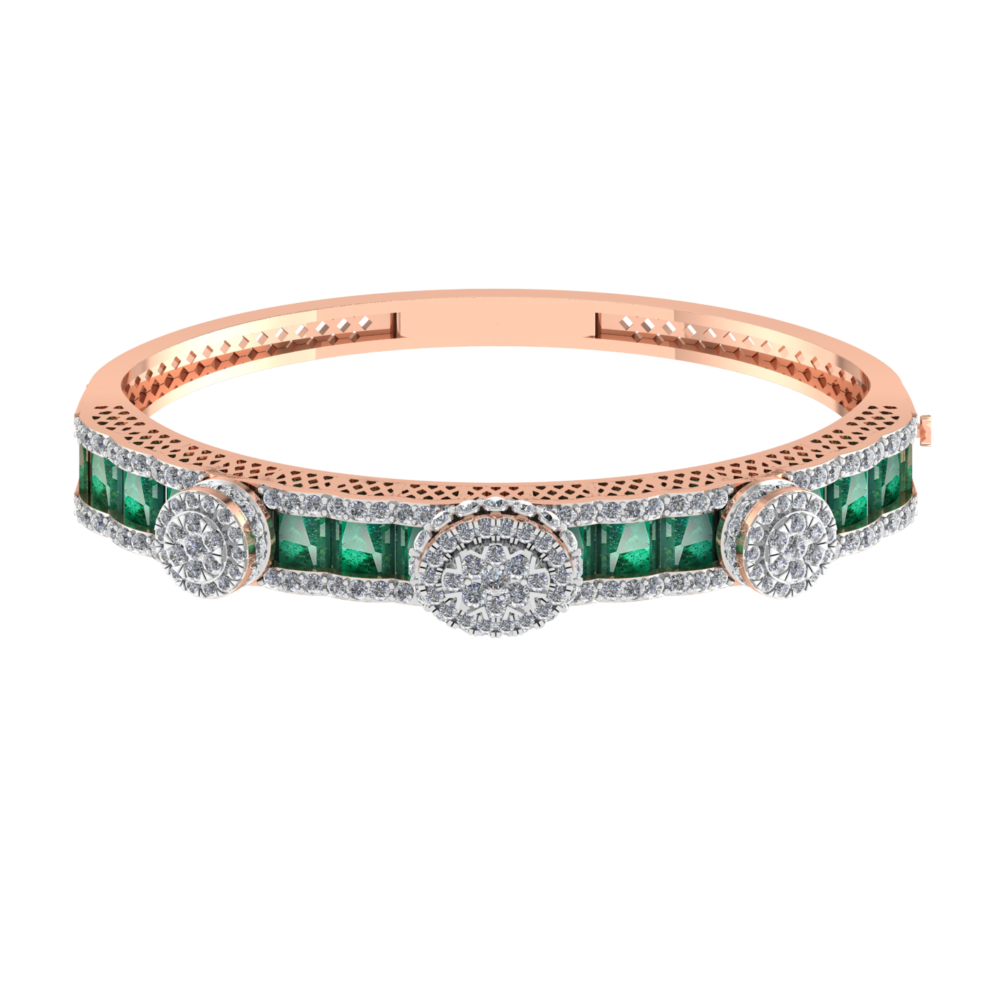 Luxury 18k Gold Diamond  Bracelet - JN030609-BR47
