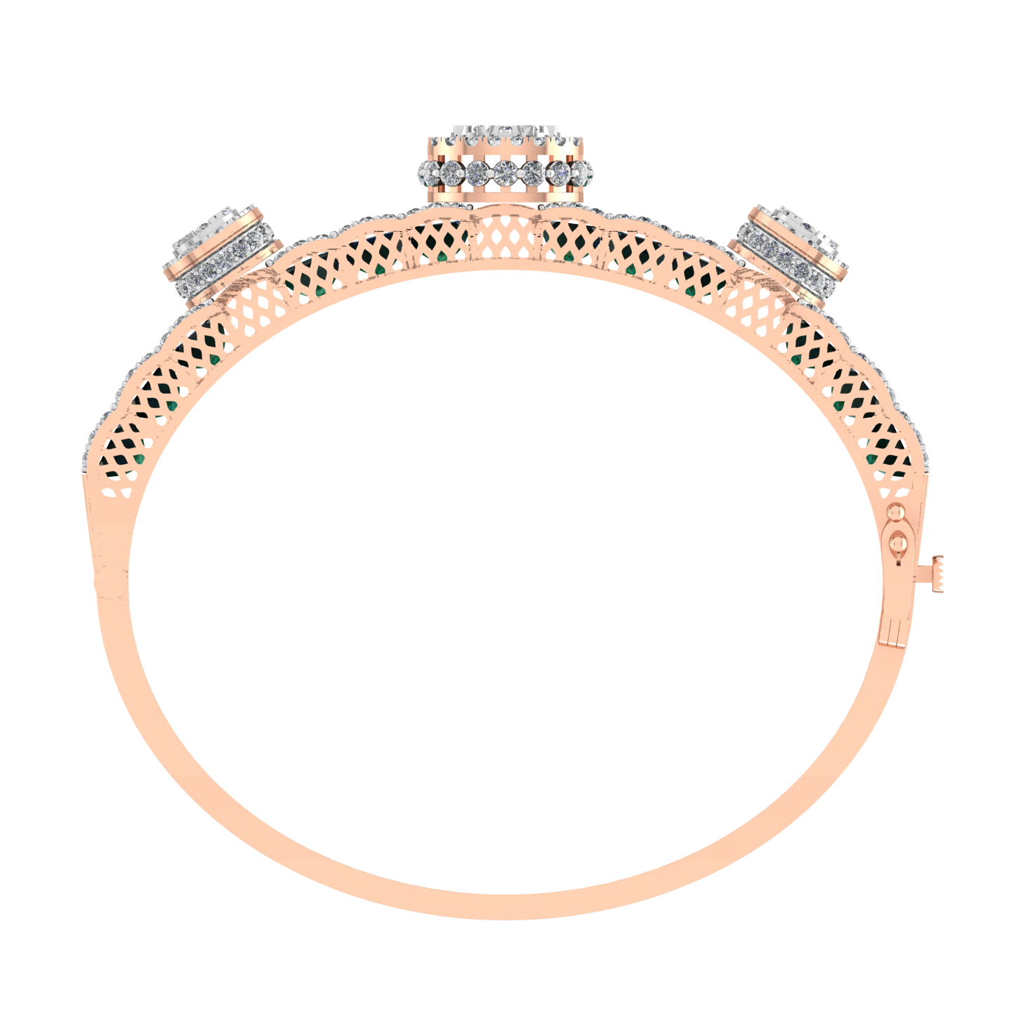Luxury 18k Gold Diamond  Bracelet - JN030609-BR47