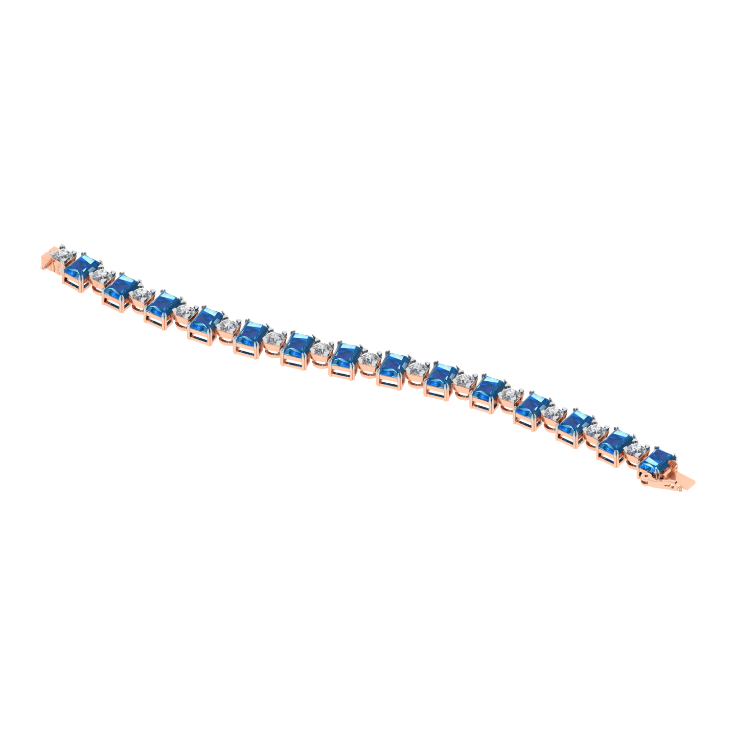 Elegant 18k Gold Diamond  Bracelet - JN030609-BR48