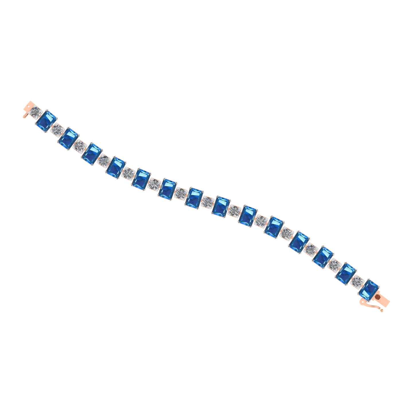 Elegant 18k Gold Diamond  Bracelet - JN030609-BR48