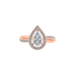 18K Rose Gold Diamond Ring  - JN030609-R100