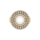 Pearl and Diamonds Custom Beautiful 18K Gold Ring  -  JN030609-R46