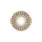 Pearl and Diamonds Custom Beautiful 18K Gold Ring  -  JN030609-R46