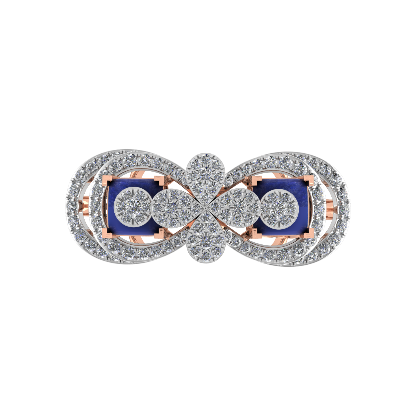 Beautiful Royal Design 18K Gold Diamond Ring  - JN030609-R77