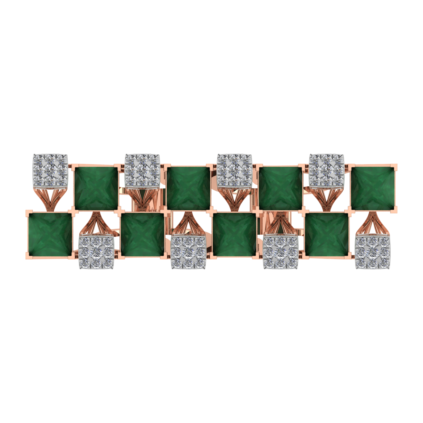 Custom Royal Design 18K Gold Diamond Ring  -  JN030609-R97