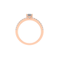 Beautiful 18K Rose Gold Diamond Ring  -  JN030609-R107