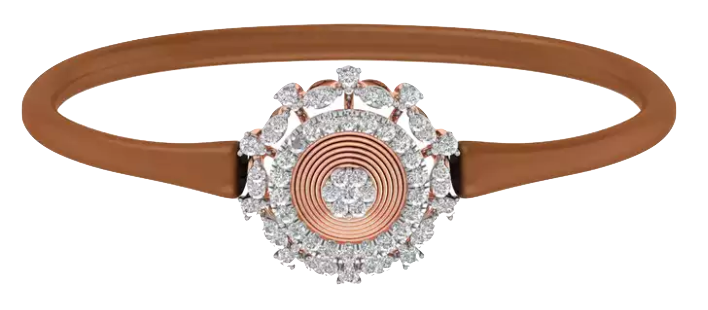 Elegant 18k Gold Diamond  Bracelet - JN030609-BR60