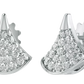 Diamond Stud In Square Cluster Set -  JN030609-ER22