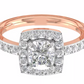 18K Gold Custom Design Hot Selling Unique Diamond Solitaire Ring Diamond Wedding Ring