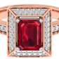 Sophisticated 18K Gold Diamond Stud Ring  -  JN030609-R182